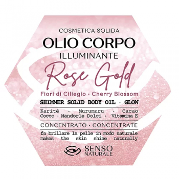 Olio Corpo SOLIDO -  ILLUMINANTE - ROSE GOLD - Senso...